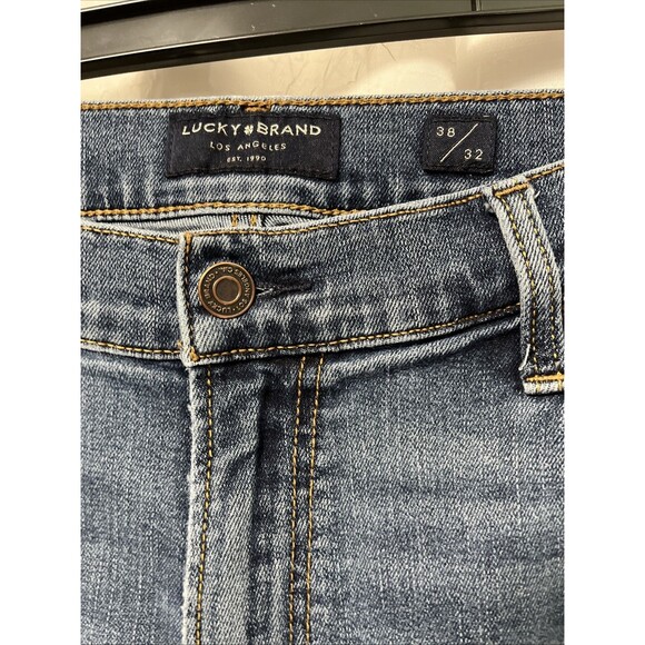 Lucky Brand 363 Vintage Straight Blue Stretch Denim Jeans Men Size 38 - Picture 2 of 9